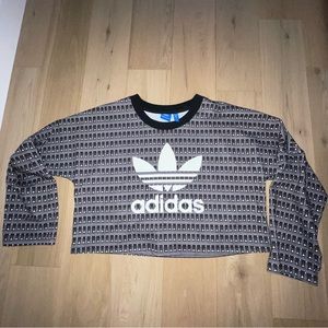 Adidas cropped long sleeve